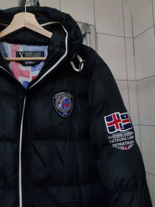 Kurtka płaszcz L Xtreme land field płaszczyk materiałowy męski zarny s