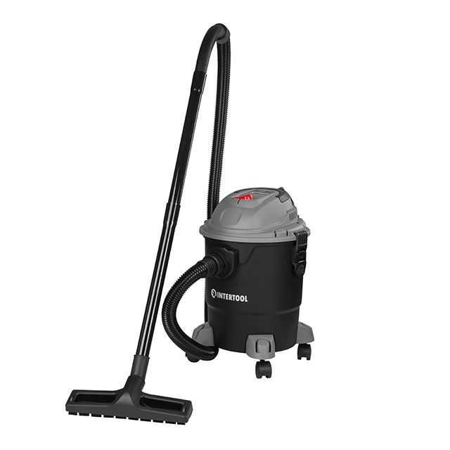 Пилосос будівельний (пылесос) 1.2 кВт, бак 20 л. INTERTOOL DT-1020
