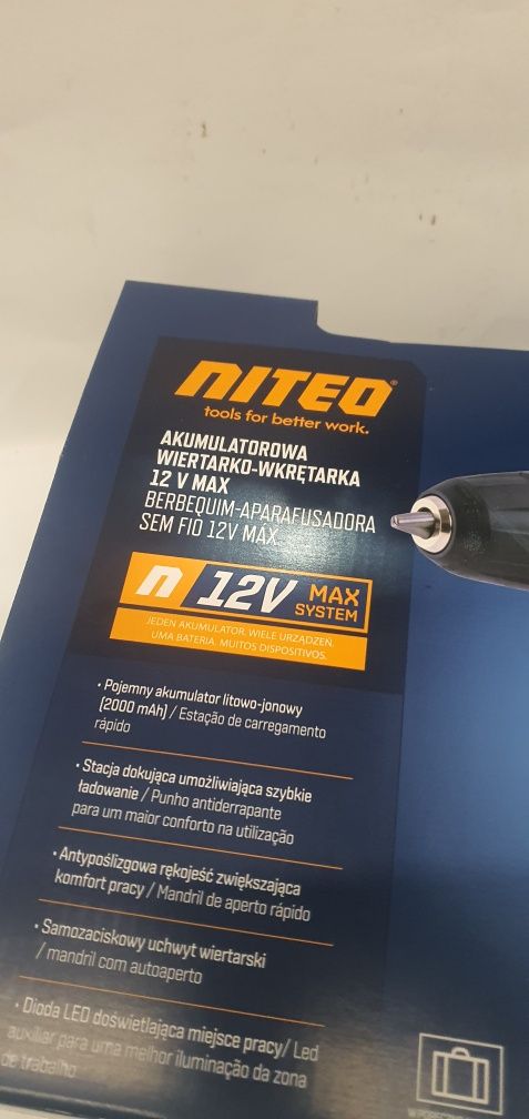 Wkrętarka Niteo Tools zasilanie akumulatorowe 12 V 12vcd0254-23