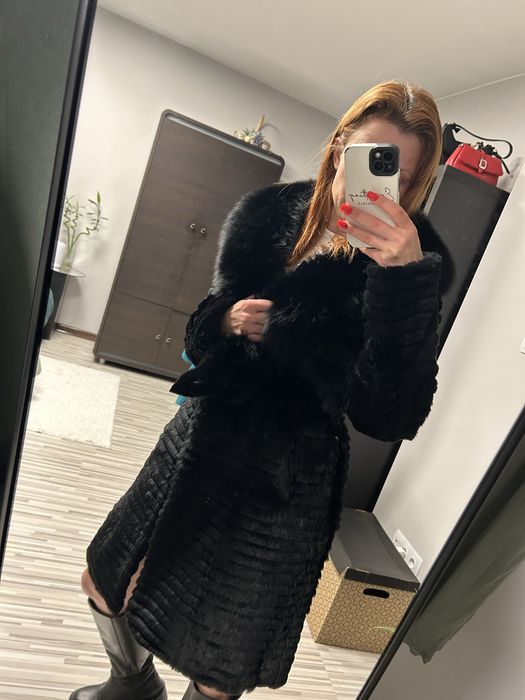 Futro z krulika  czarne