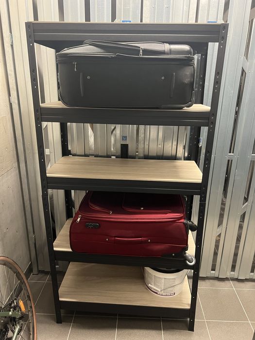 Regal metalowy czarny