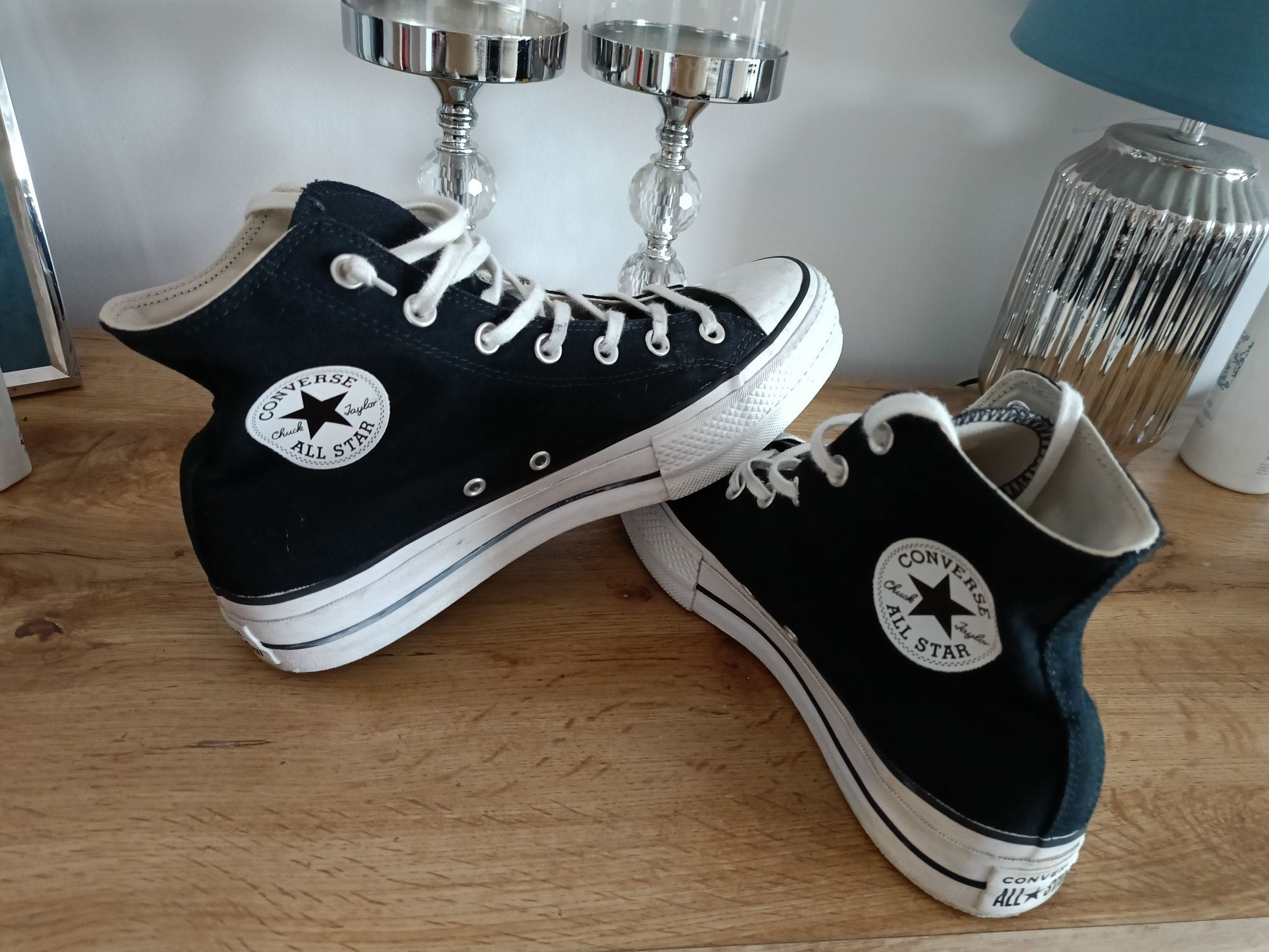 Trampki all Star Converse Chuck Taylor 42 czarne platforma