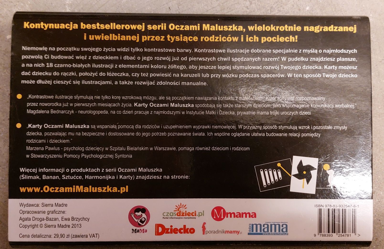 Okiem maluszka karty kontrastowe 0-12m