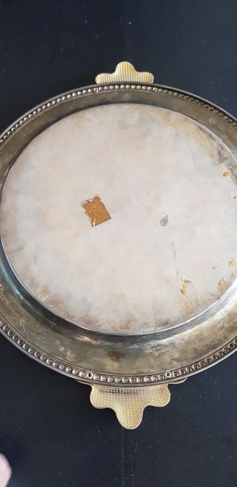 Taca okrągła Srebrna PRL