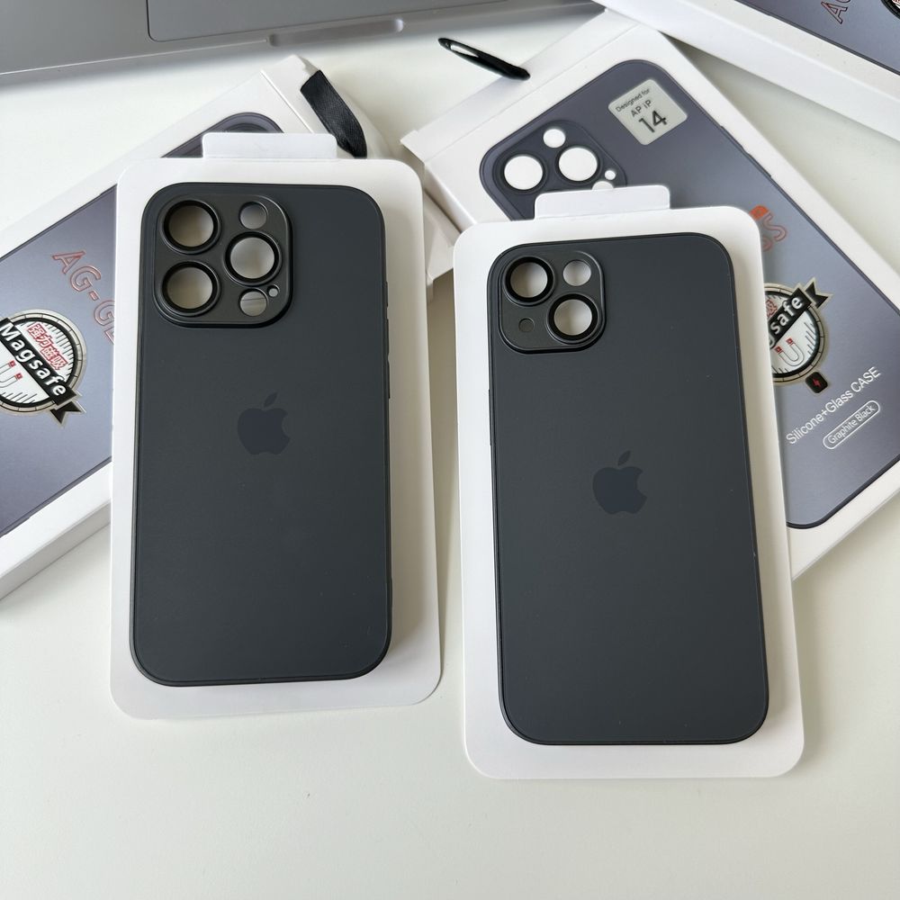 Скляний матовий чохол з Magsafe Ag Glass Matte Sapphire IPhone