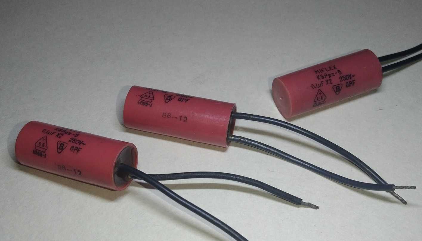 Kondensator 0,1uF 250V~KSPpz-5 Unitra MIFLEX