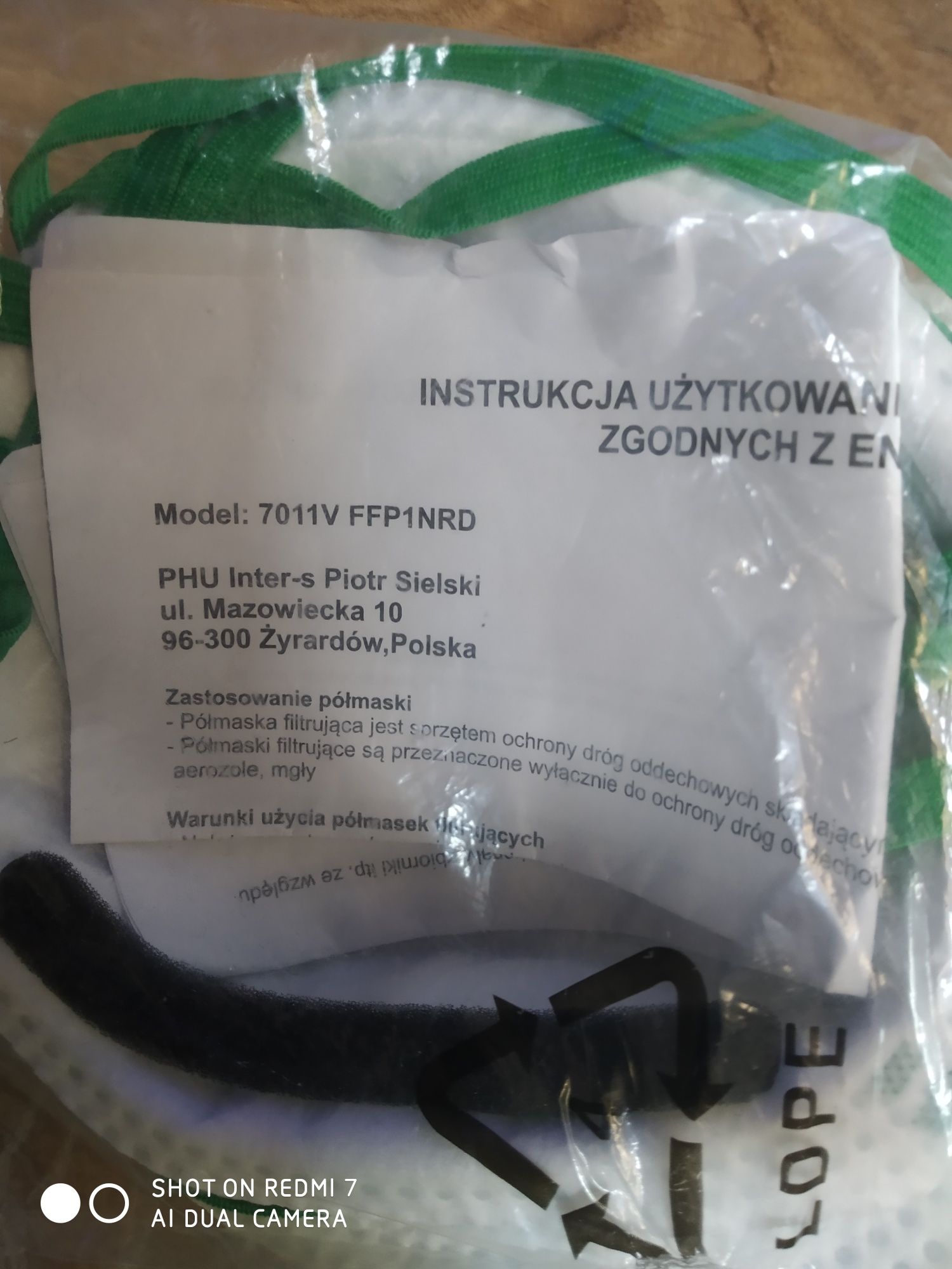 Maseczki FFP1 przeciw pyłowe inter-s i topex