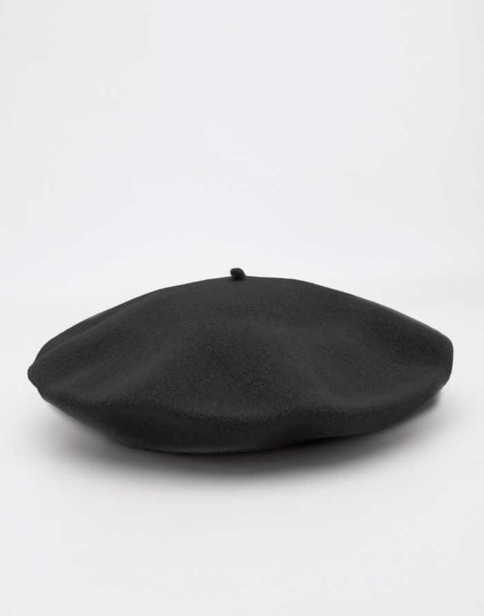 Fezko Tonak rozmiar S/M beret wełniany klasyczny czarny