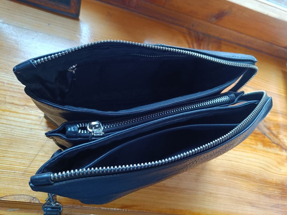 Мужской клач кожаний