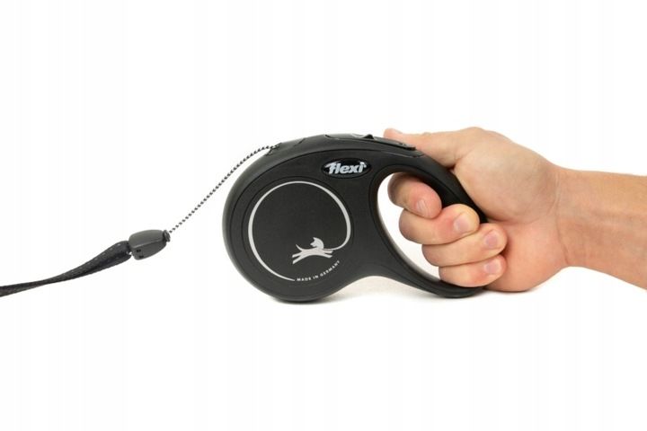 Flexi New Classic S Linka 8m Czarna Do 12kg