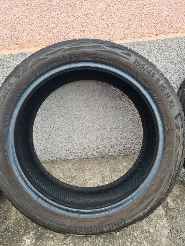 Opony letnie 195/45/16 Continental 2022rok