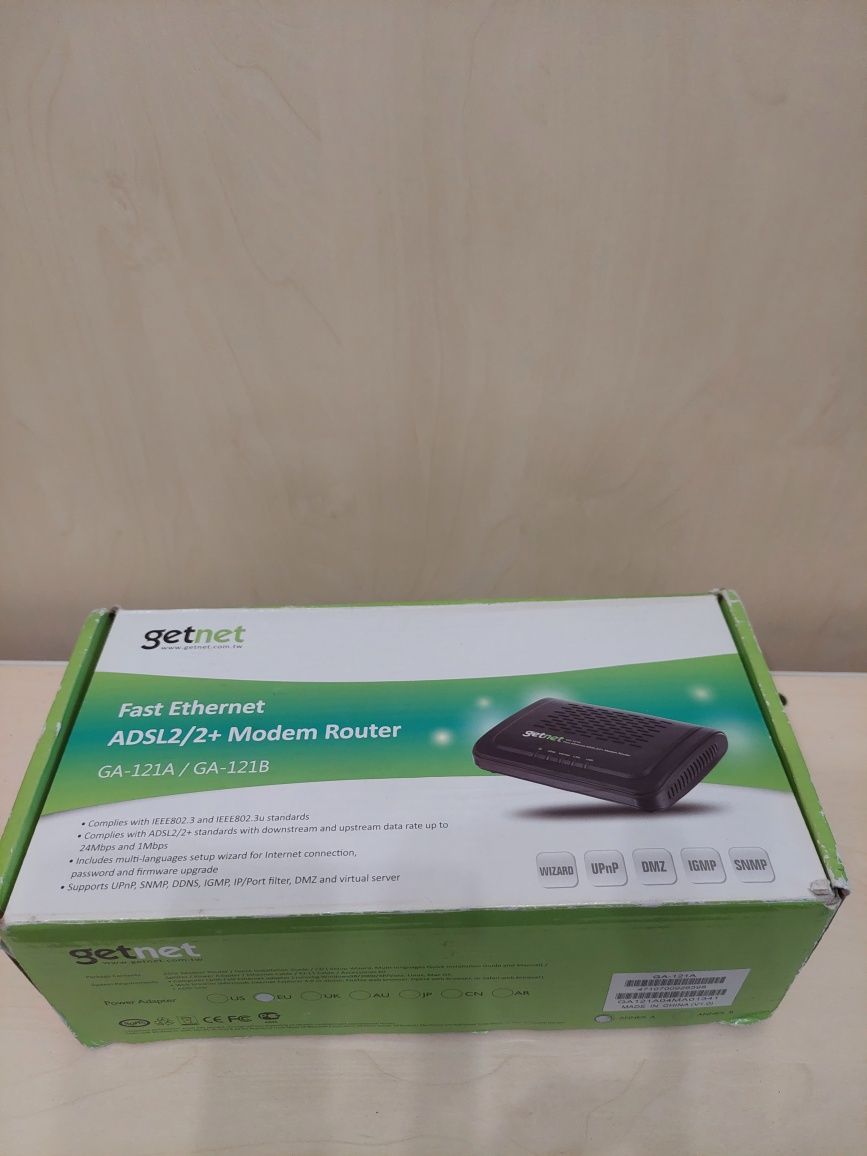 Модем Новый маршрутизатор GETNET GA-121A ADSL2/2+  роутер