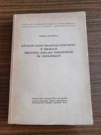 Katalog gazet pisanych z XVIII wieku 1969