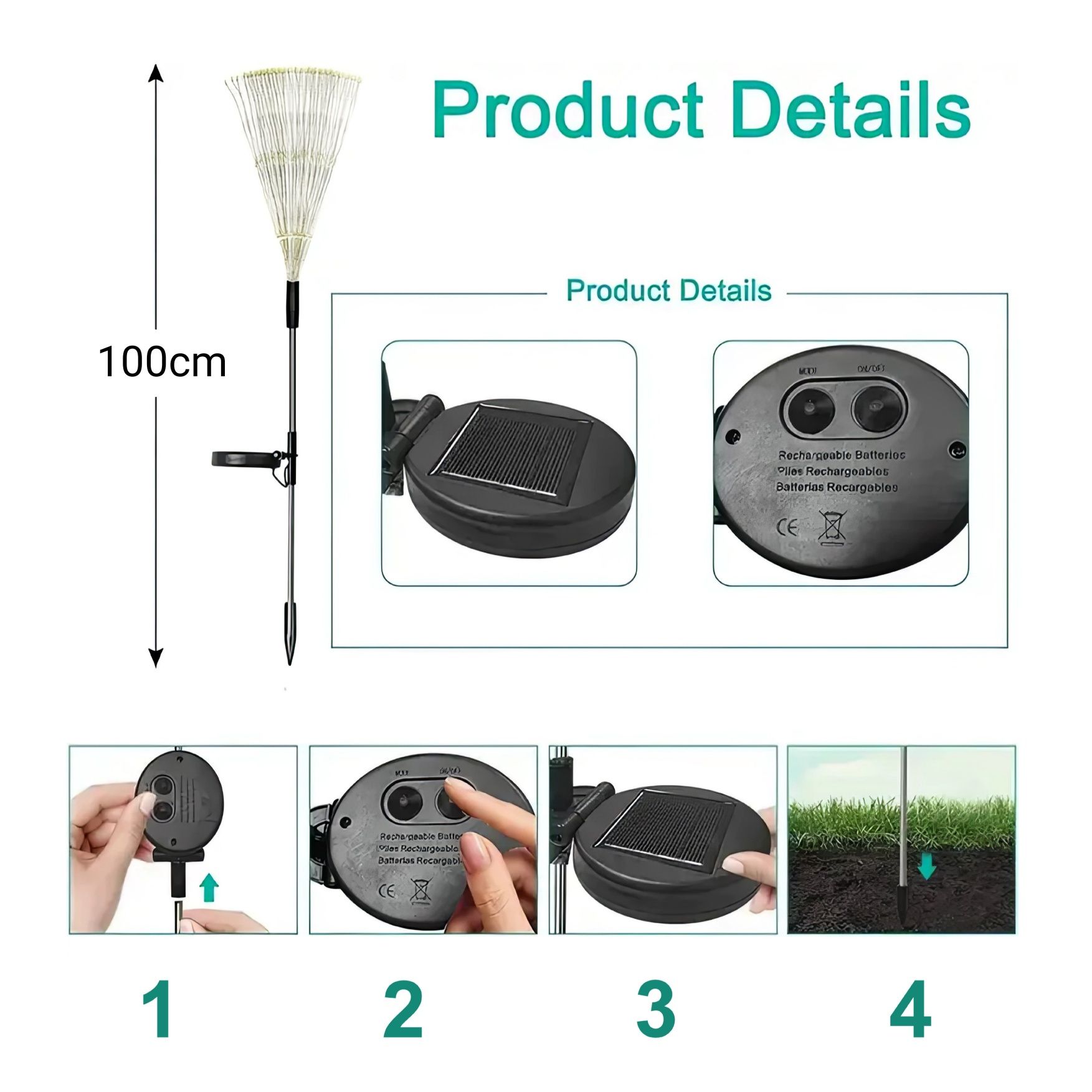 Lampa solarna 240 LED biała do ogrodu dmuchawce drzewko ledowe