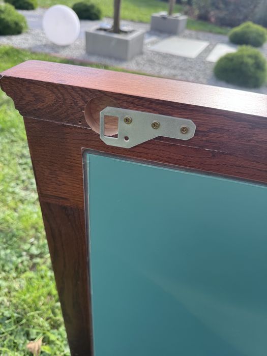 Lustro 120x75, dębowa rama, solidne i eleganckie.