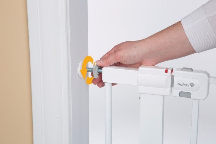 Bramka rozporowa Safety 1st EASY CLOSE METAL Biała 73-80 cm