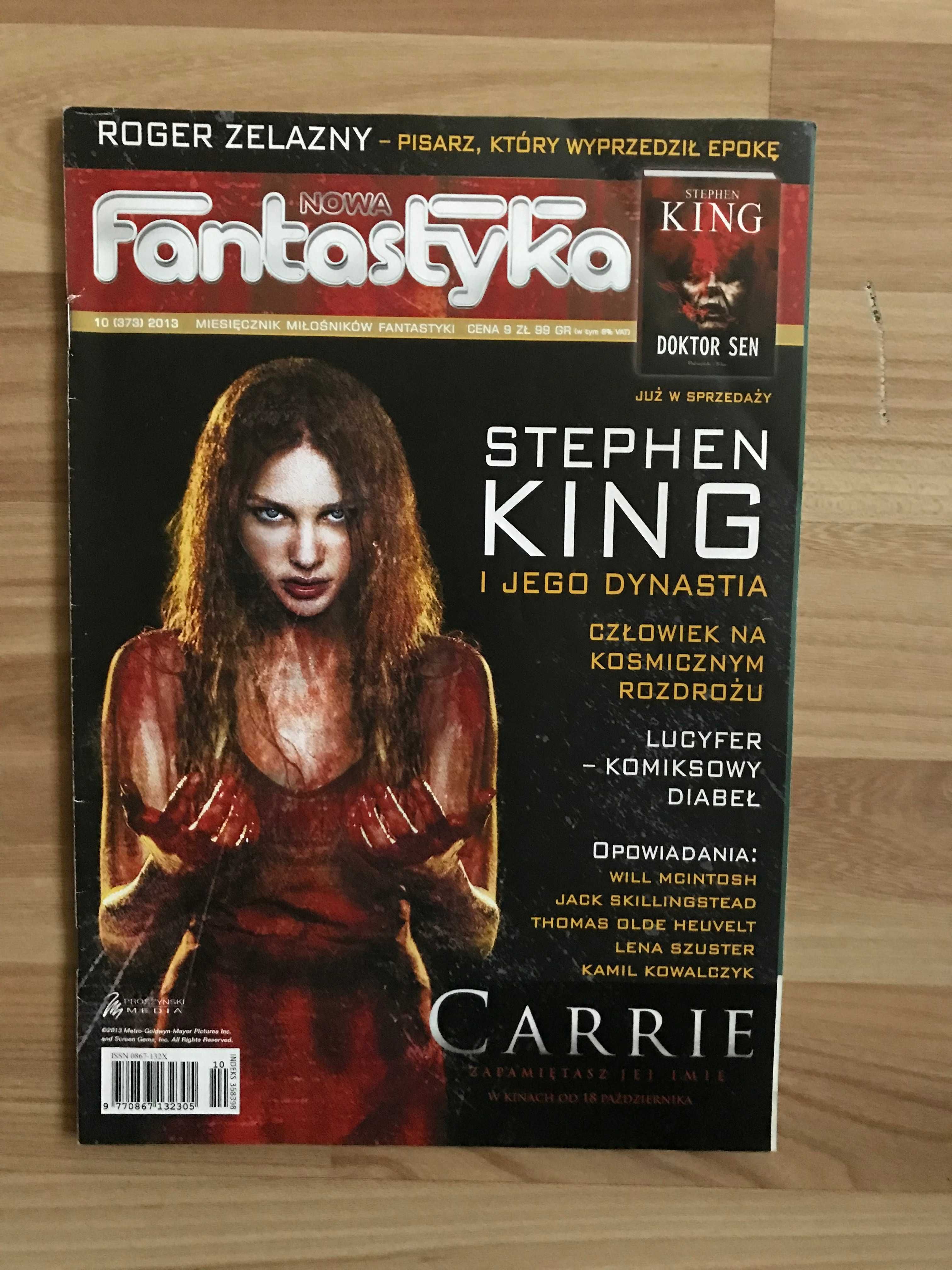 Nowa Fantastyka 10 (373) 2013 Stephen King Carrie Roger Zelazny