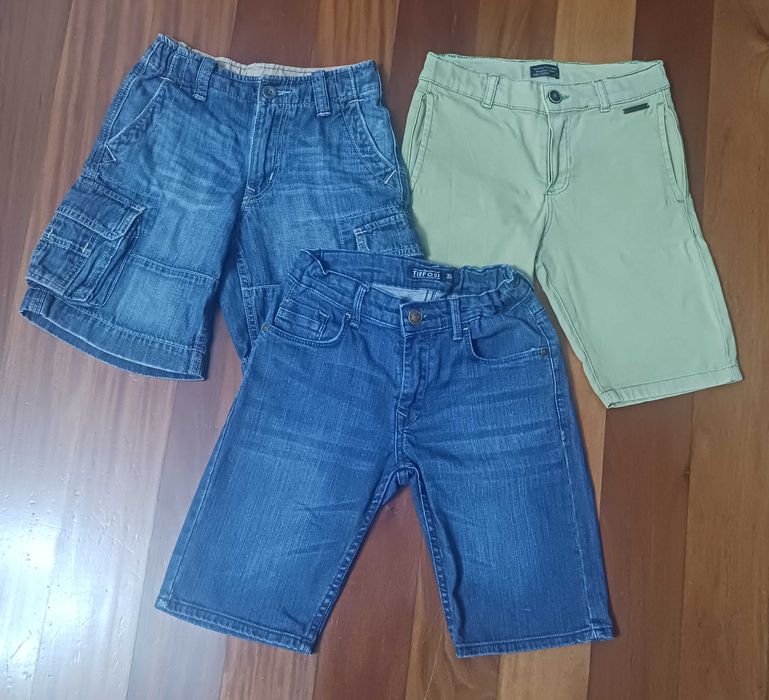 Conjunto de 3 calções para criança - 10 anos