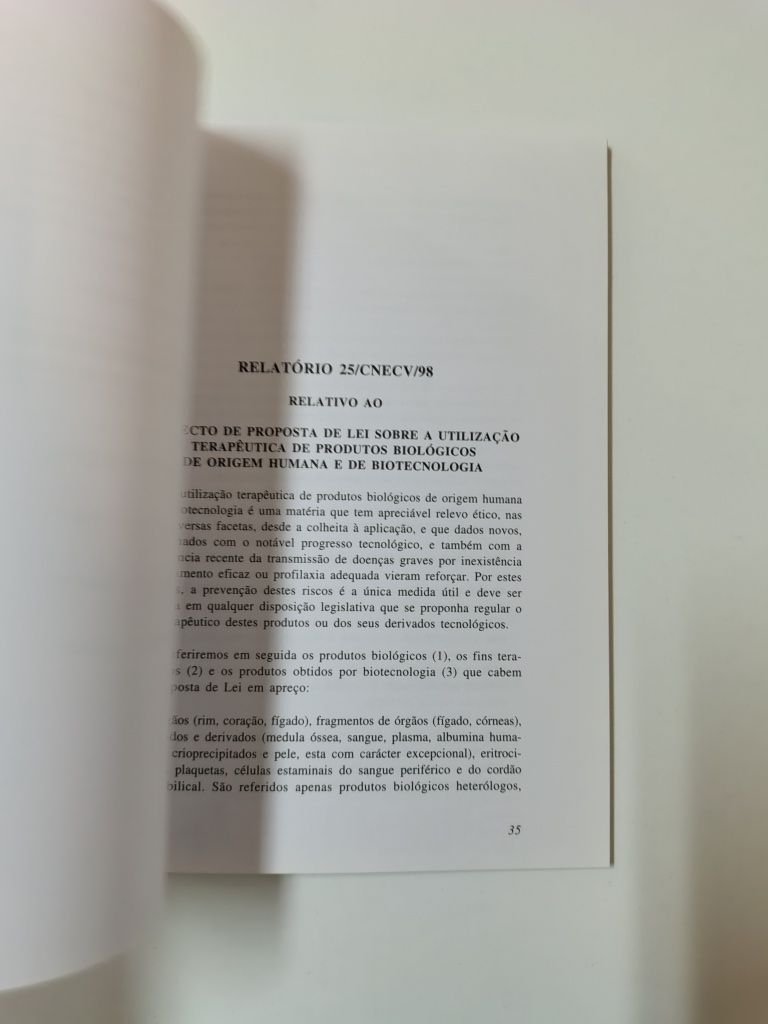 Conselho Nacional de ética para as ciências da vida - Vol. V
