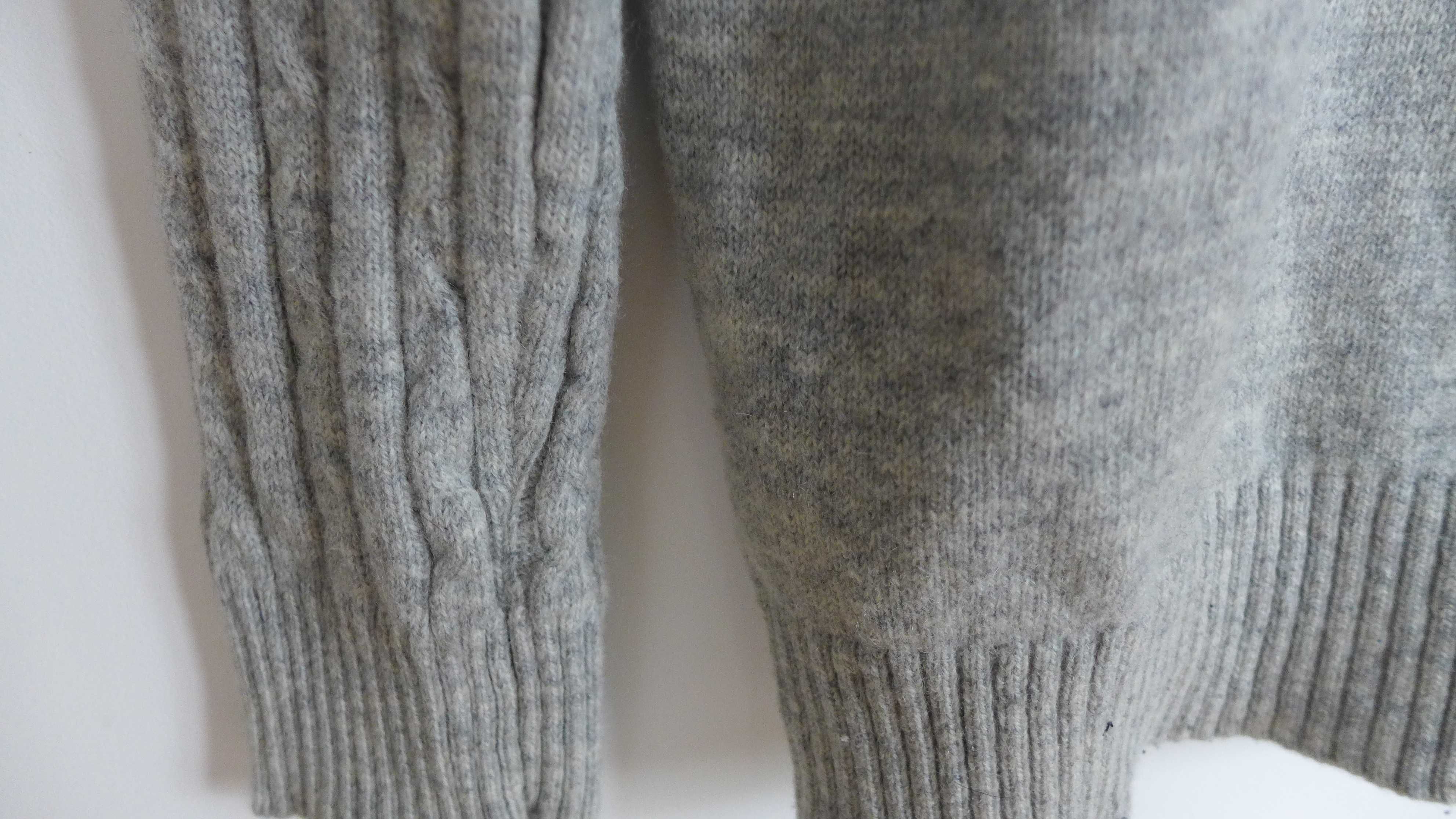 Miejski wełniany lekki sweter męski zamiast marynarki / bluzy L M