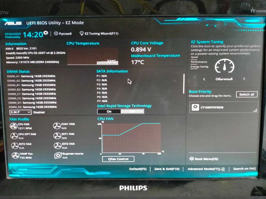 Комп’ютер/Робоча станція/Xeon E5 2697v4/DDR4 128Gb/RTX3090 24Gb