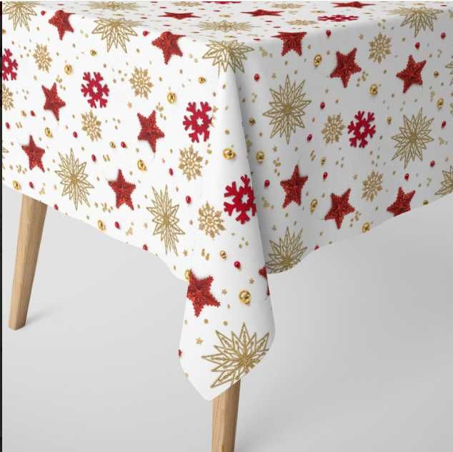 Obrus świąteczny Boże Narodzenie choinki 140x240 3 wzory