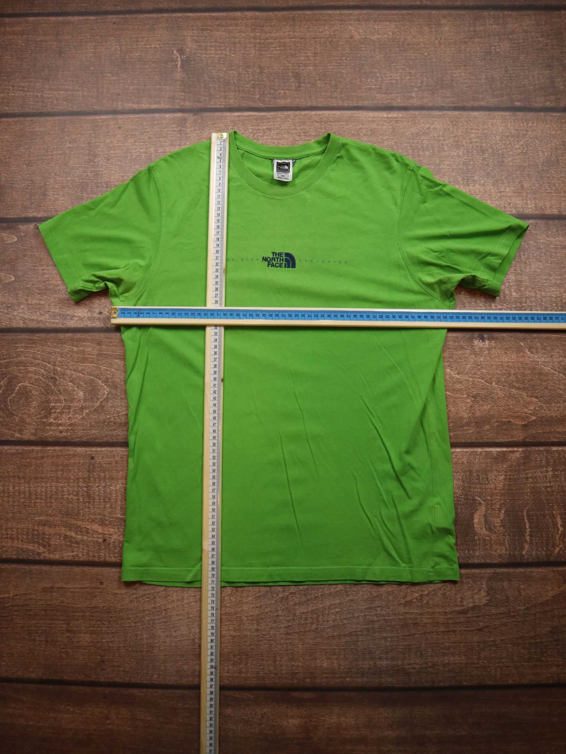 Green TNF The North Face tshirt zielona koszulka z krótkim rękawem