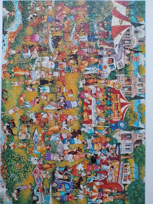 Puzzle 1000 Ravensburger rysowane komiks pies