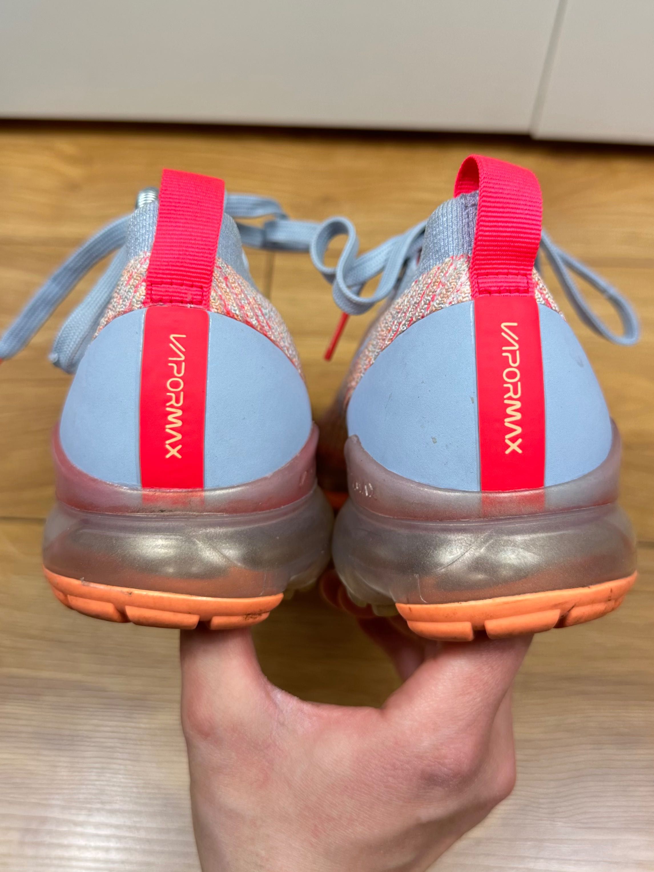 Buty Nike Air VaporMax Flyknit 3 Hydrogen Blue/Orange Pulse