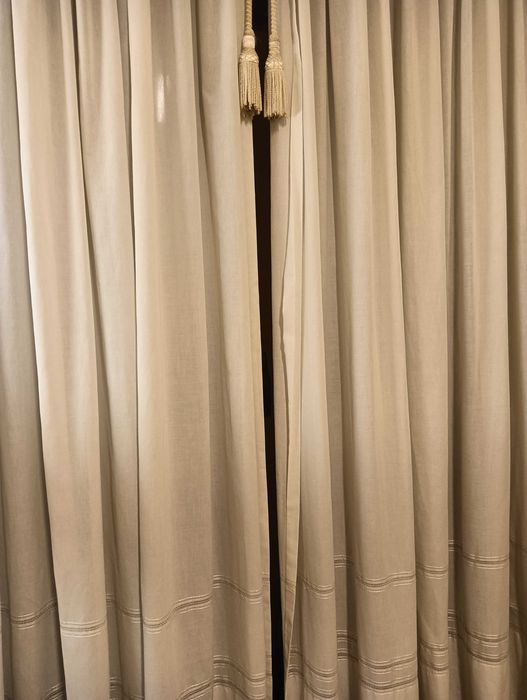 Cortinados de algodão