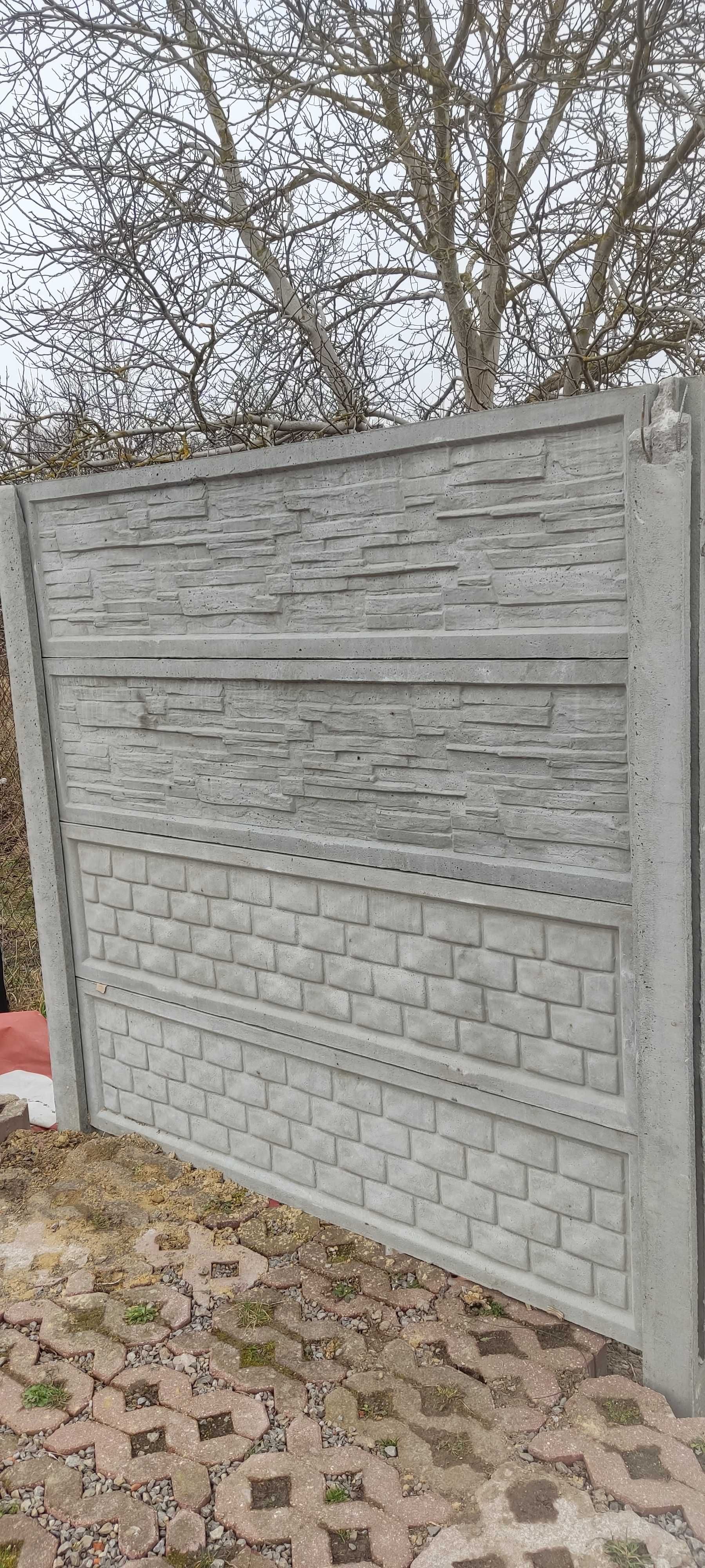 Ogrodzenie Betonowe Cegiełka/Piaskowiec w Ramce
