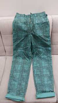 Spodnie we wzór zielone Sawa 1990 r.