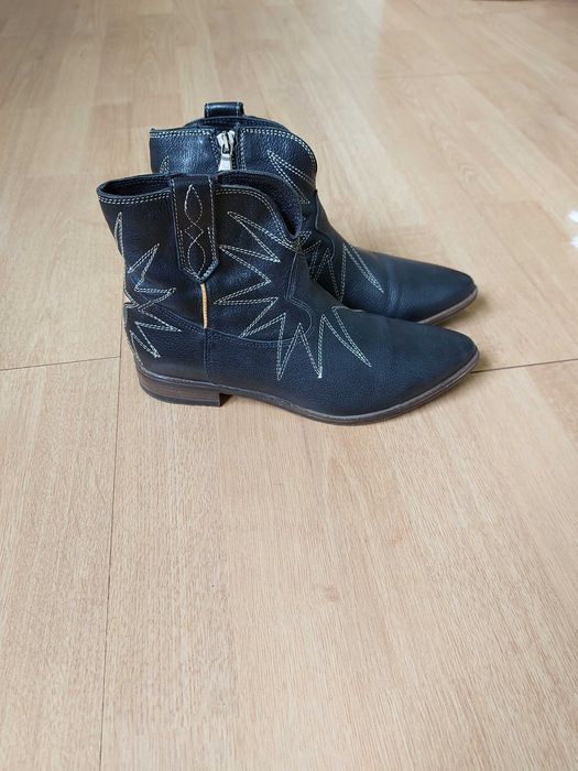 Botas Botins Sapatos cowgirl marca LAVORAZIONE ARTIGIANA, 100 % pele