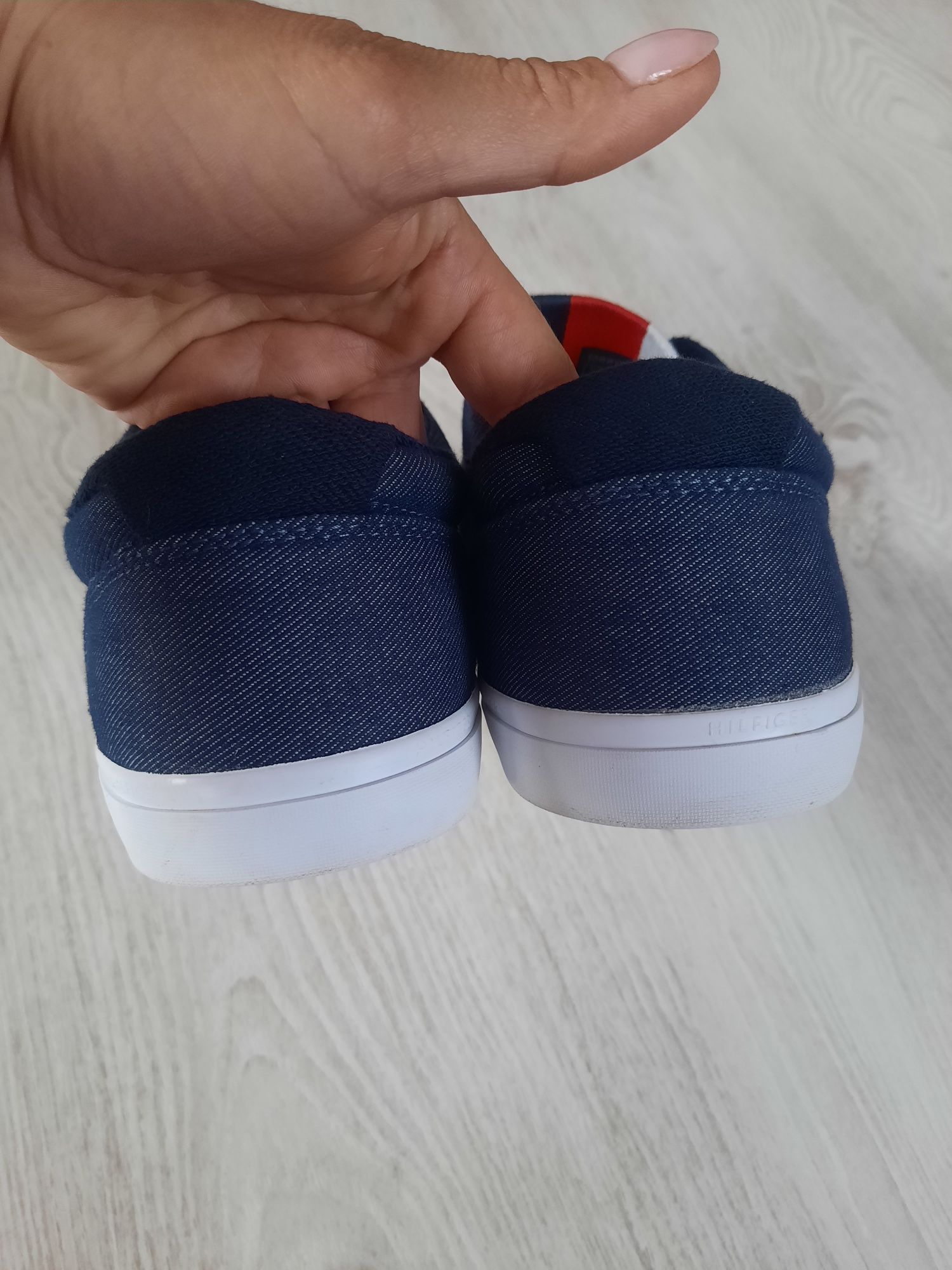Оригинал кеды Tommy Hilfiger ESSENTIAL CHAMBRAY VULCANIZED кеди р.46