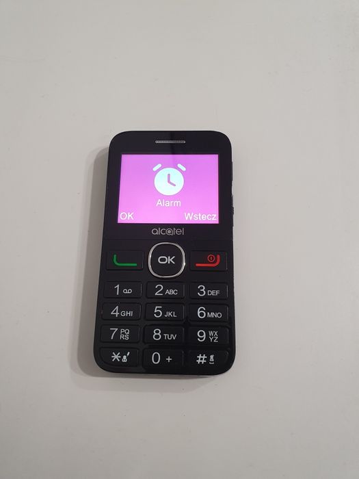 Dla seniora Telefon Alcatel Latarka Aparat Przycisk SOS