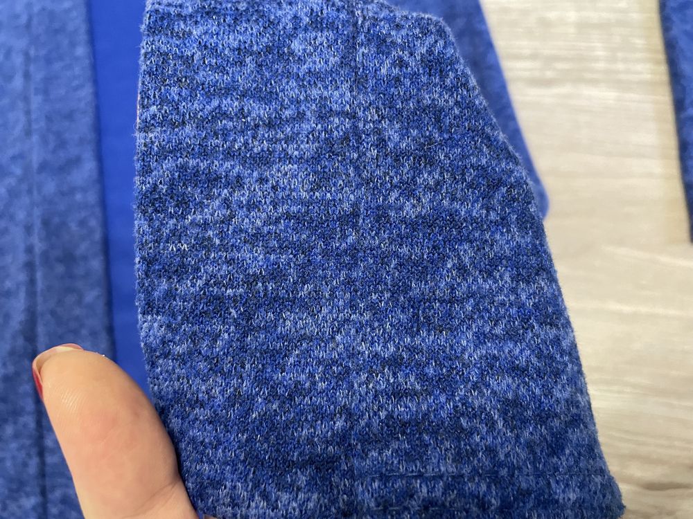 Костюм трійка спідниця/кофта/піджак/кардіган синього кольору 44 розмір
