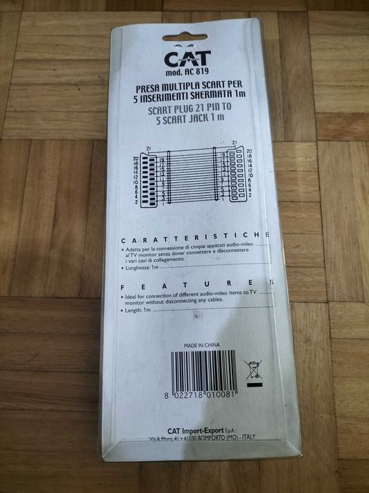 Scart multipla nova