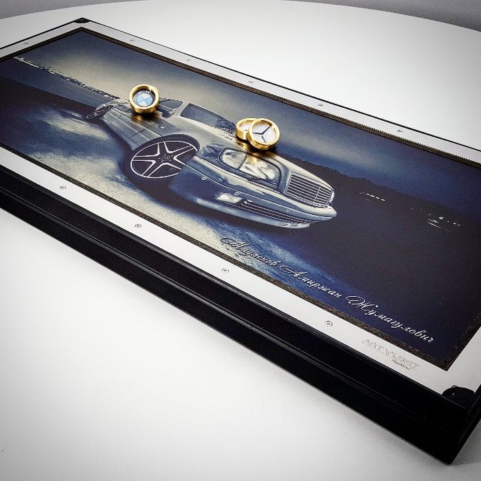 Нарды хай-тек из металла. Дизайн под заказ. Бренд Art-limit. Нарди