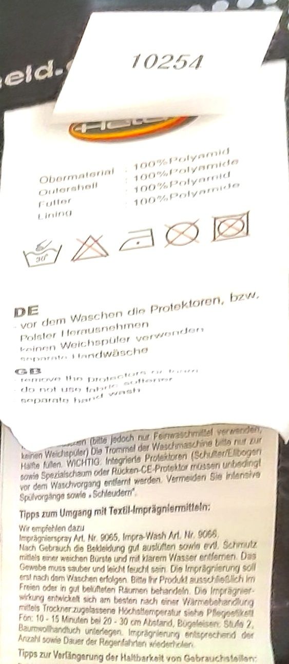 Spodnie Held Gore-Tex quattrotempi