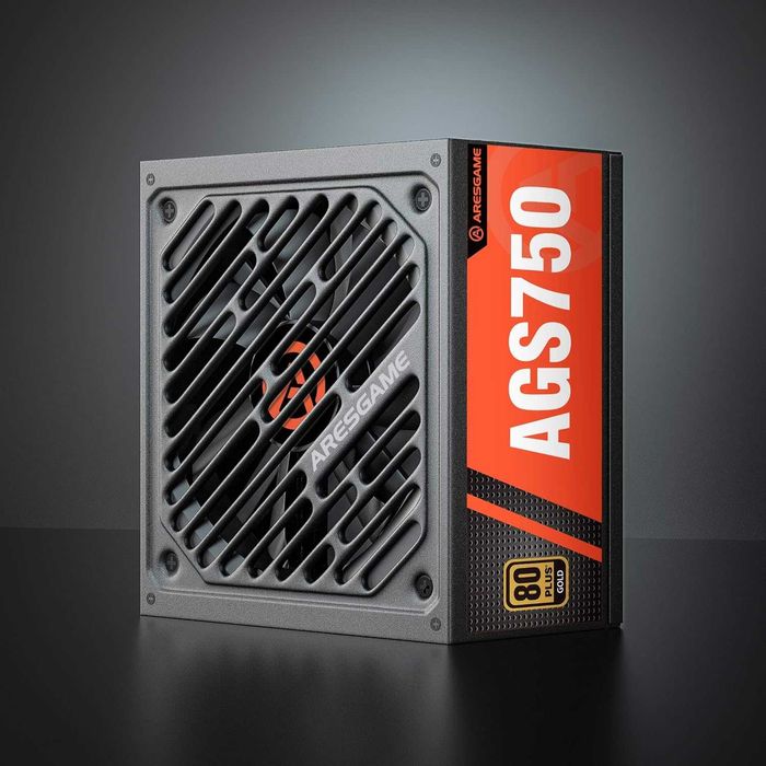 Zasilacz 750 W 80+ Gold półmodułowy zasilacz (ARESGAME AGS750)
