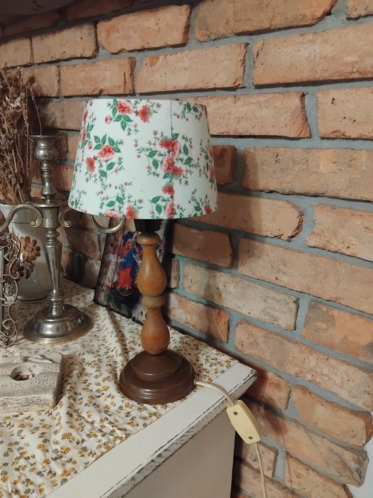 Lampka nocna prl stylowa wiejska sielska