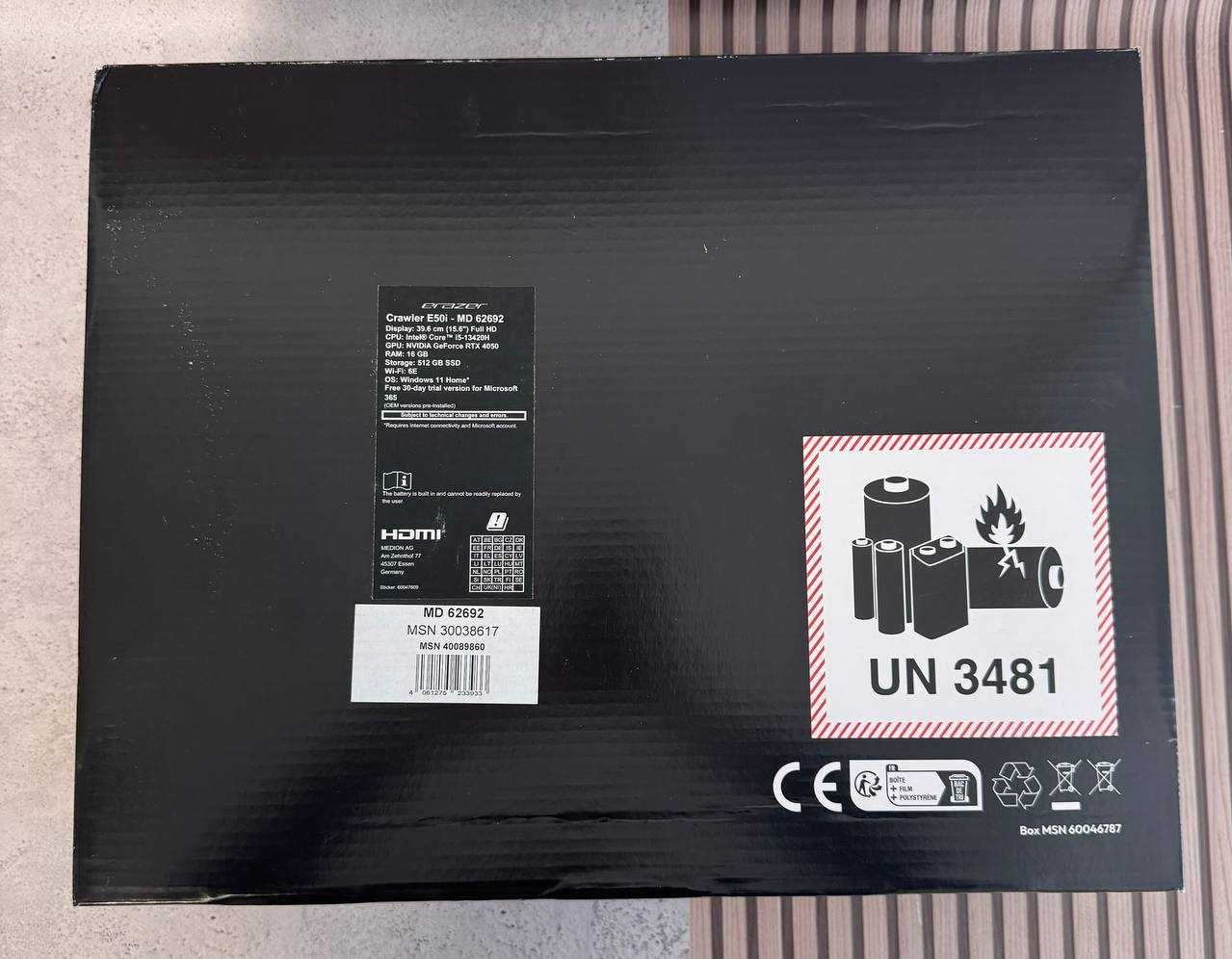 Ноутбук MEDION Erazer Crawler E50i (MD62692)