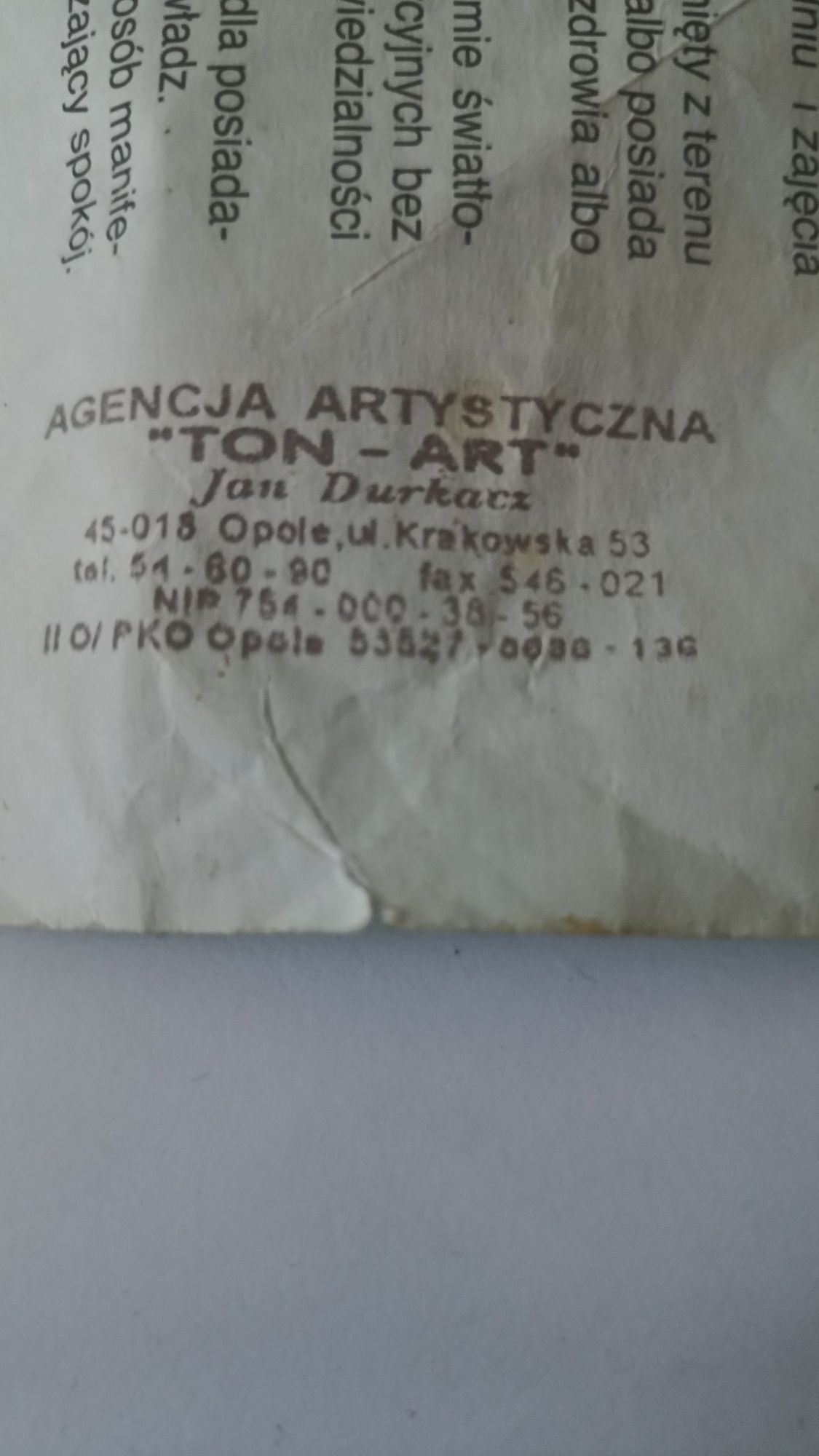 Bilet na niezapomniany koncert "Zielono mi" UNIKAT gratisy
