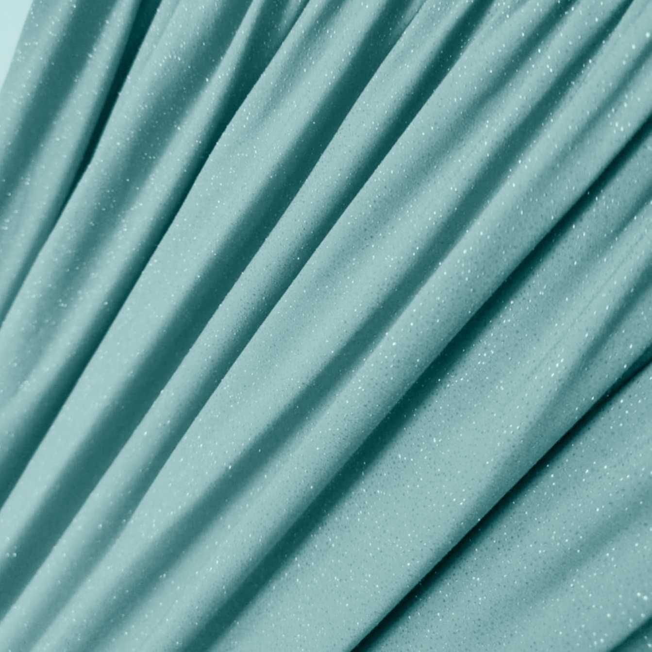 Piękna sukienka brokatowa z marszczeniami rozm. 48 PLUS SIZE