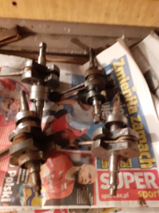 Cztery wały do Komara  Rometa do naprawy lub regeneracji