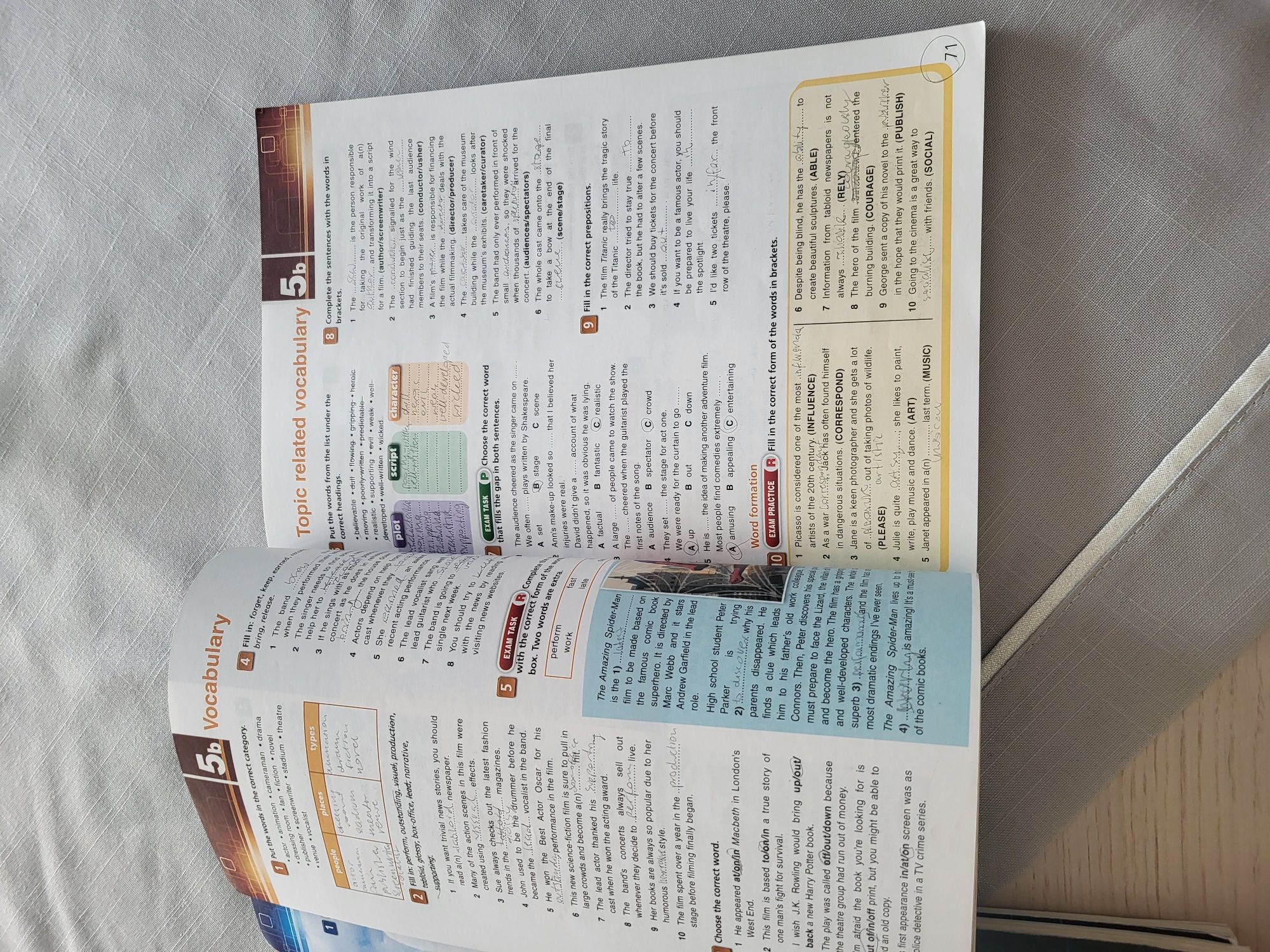 On Screen Upper- Intermediate B2+ Student's Book Workbook&Grammar Book