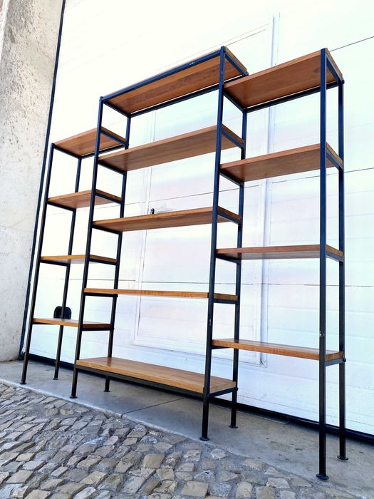 Estante tripla olaio vintage 166,5comp x 23prof x 160al