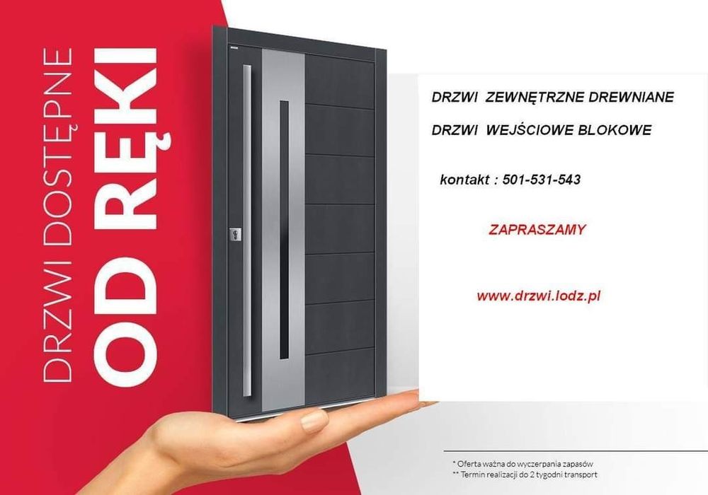 Drzwi zewnętrzne od ręki!!!Drewniane gr. 82mm i 100 mm
