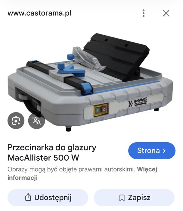 Przecinarka do płytek