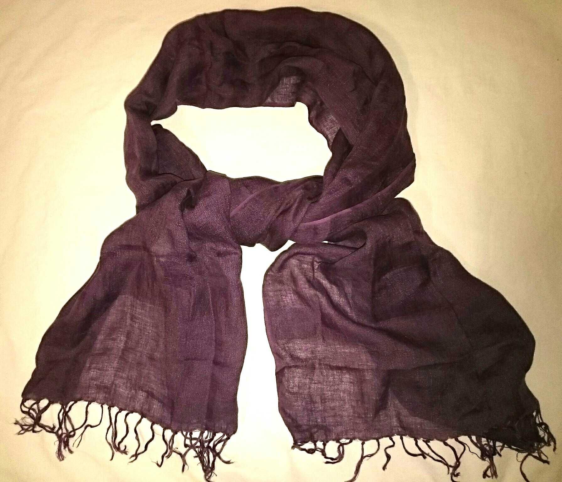 Роскошный шарф из 100% льна на подарок. Новий. 185*48
